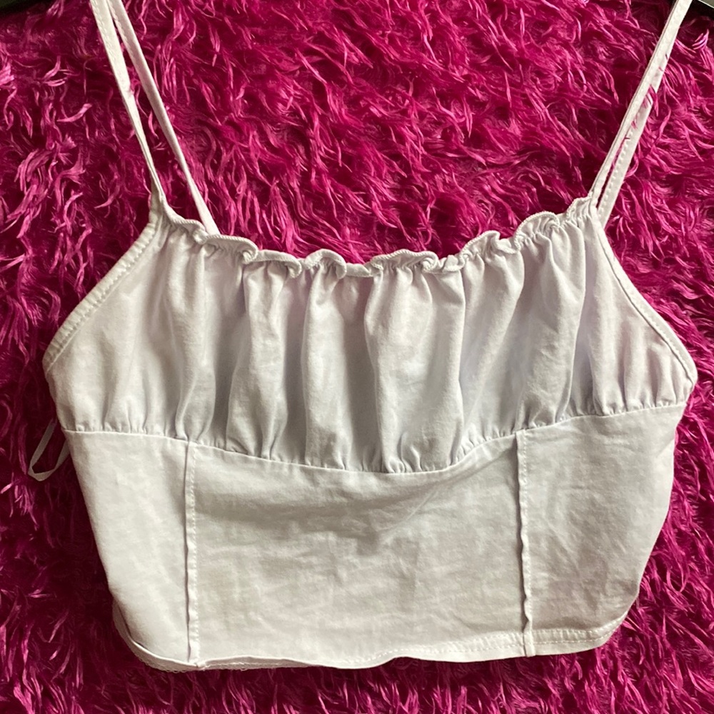 Princess Polly light blue size 6 crop top